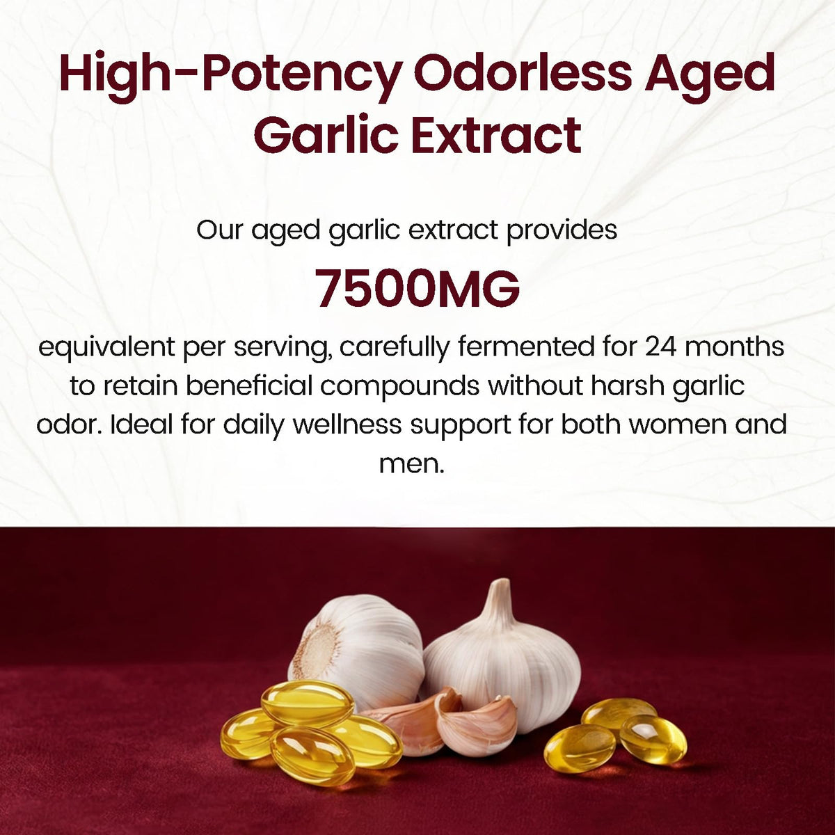 Aged Garlic Extract Capsules 300 Count G750