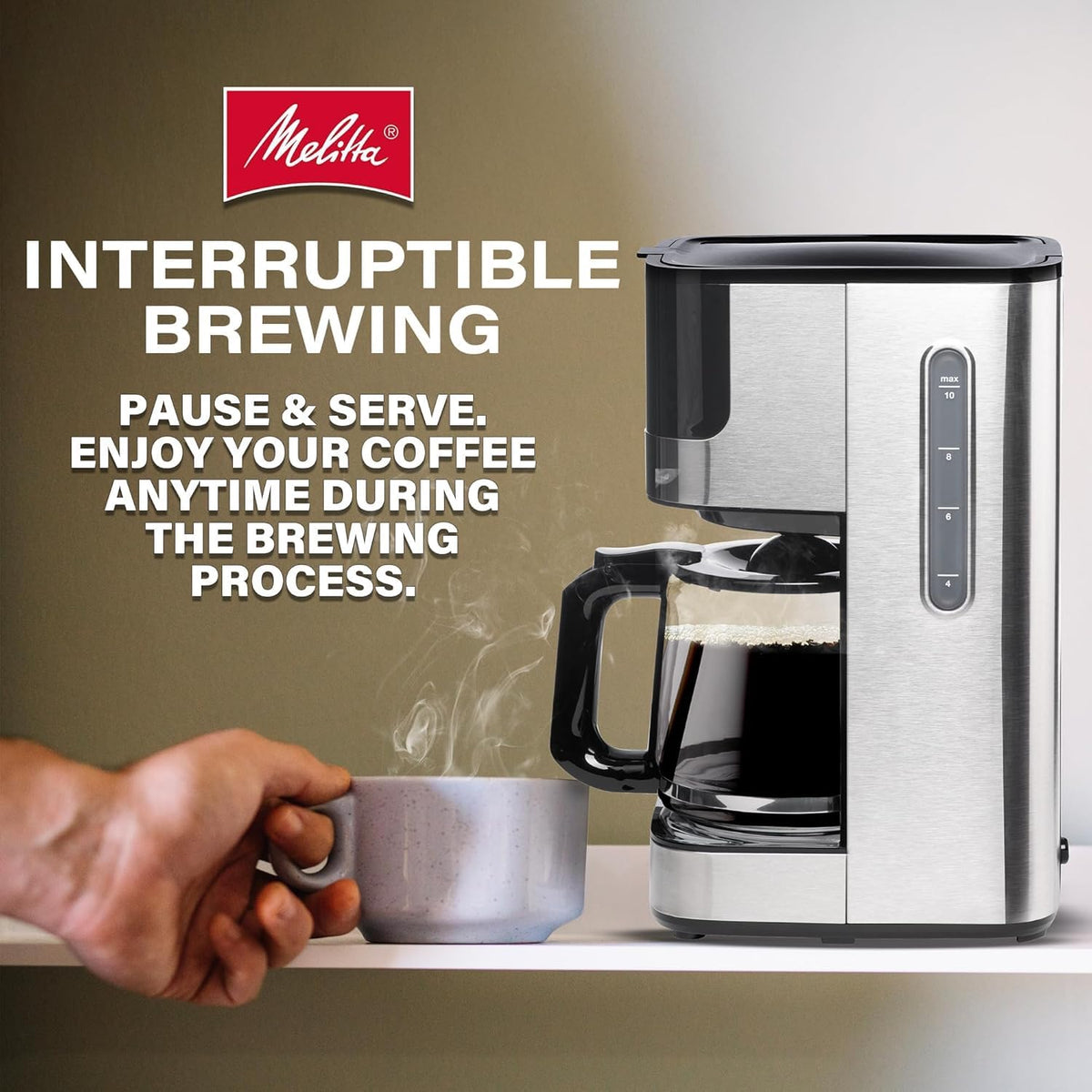Glass 10-Cup Drip Coffee Maker T55844