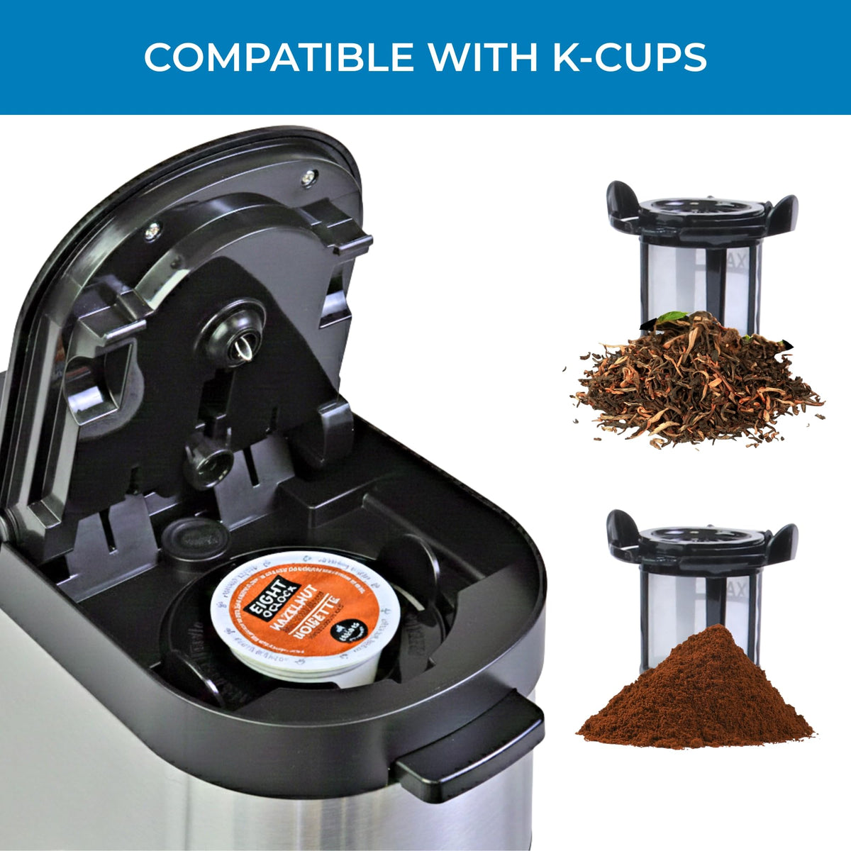 Single Serve Coffee Maker 6–12 Oz Black D9988