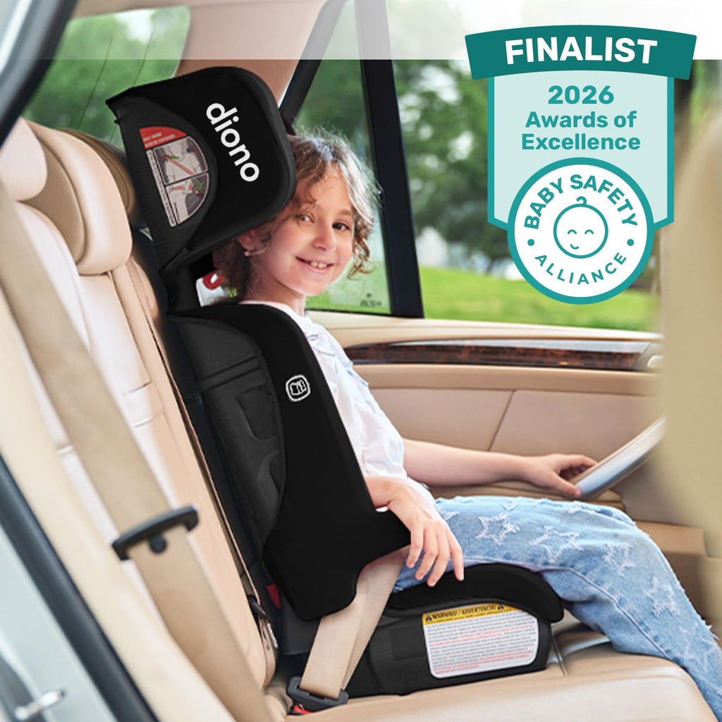Black Foldable High Back Booster Seat T2216