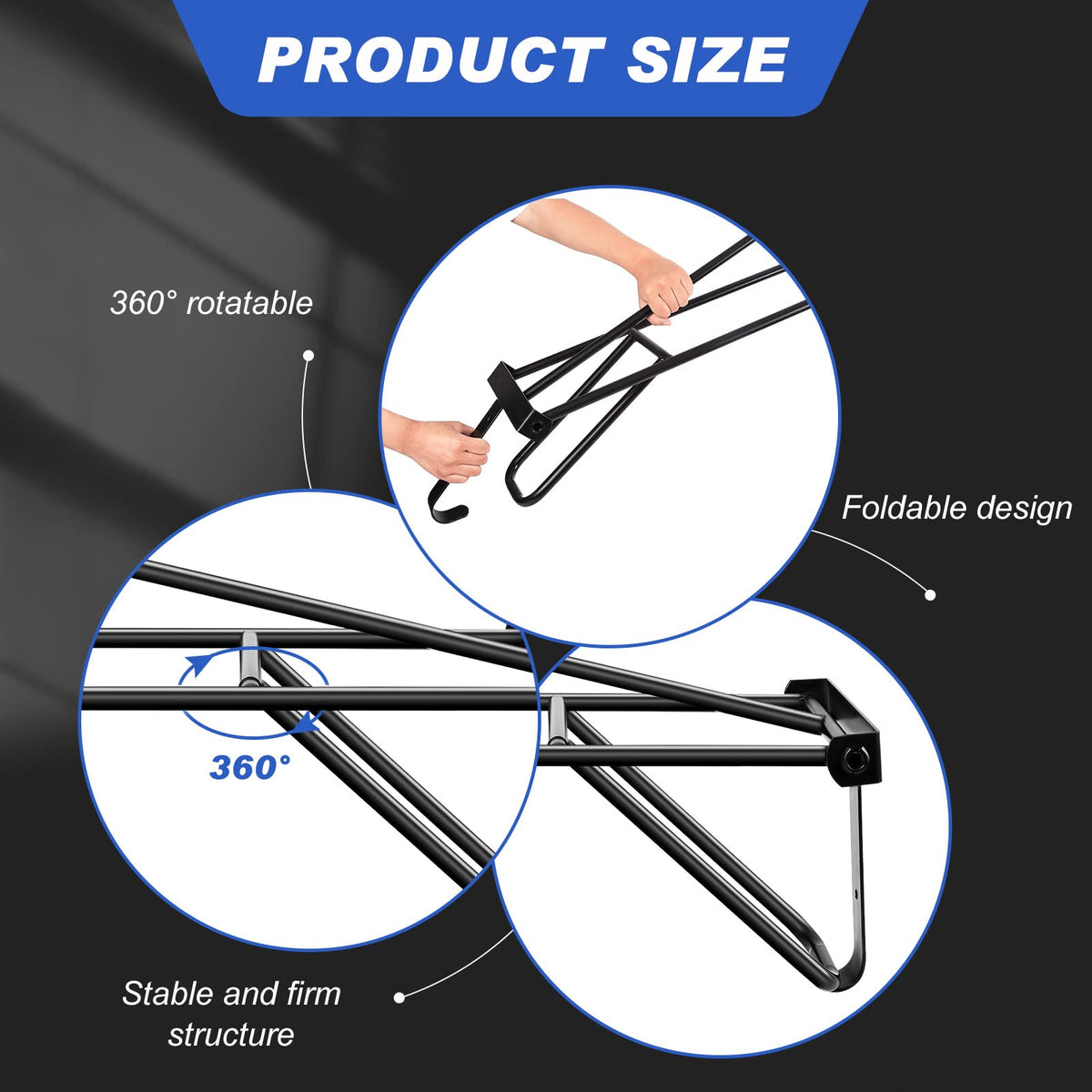 2 Pieces Portable Folding Saddle Rack D302