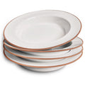 Ceramic Wide Rimmed Soup Bowl 25oz Set of 4 H371