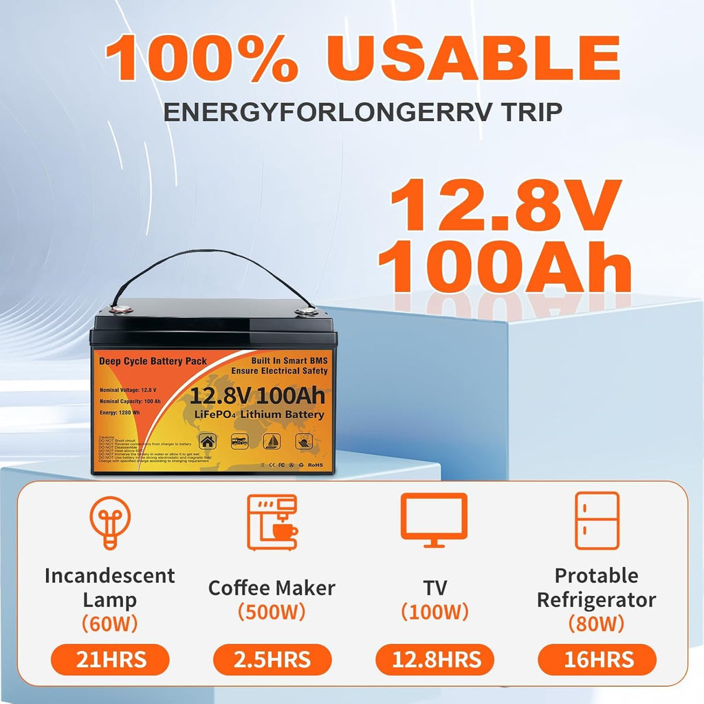 12V 100Ah LiFePO4 Battery Group 31 Y74310