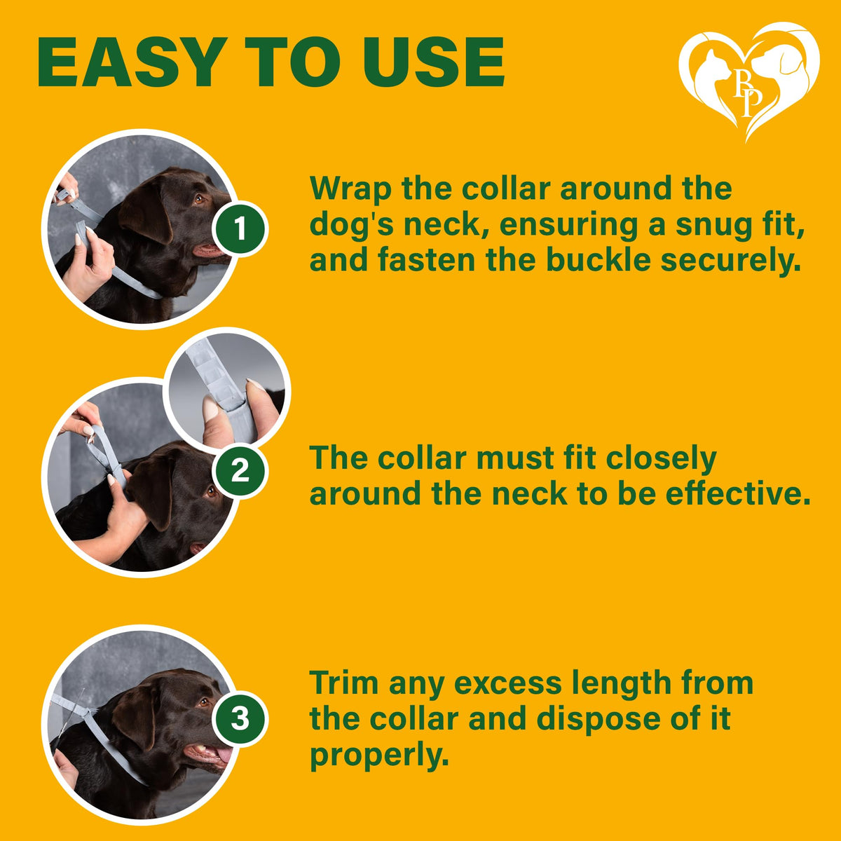 Natural Flea & Tick Collar for Dogs O7436