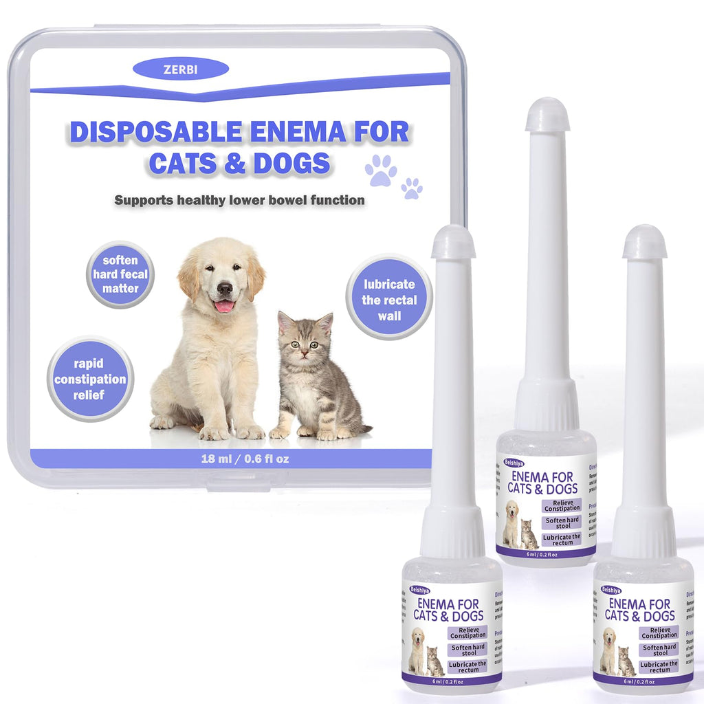 Disposable Enema for Cats & Dogs 6mL (3 Pack) A64402