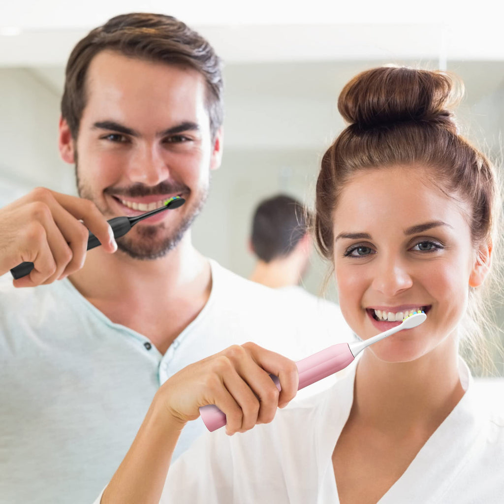 Sonic Electric Toothbrush with 12 Brush Heads 2 Pack B57697