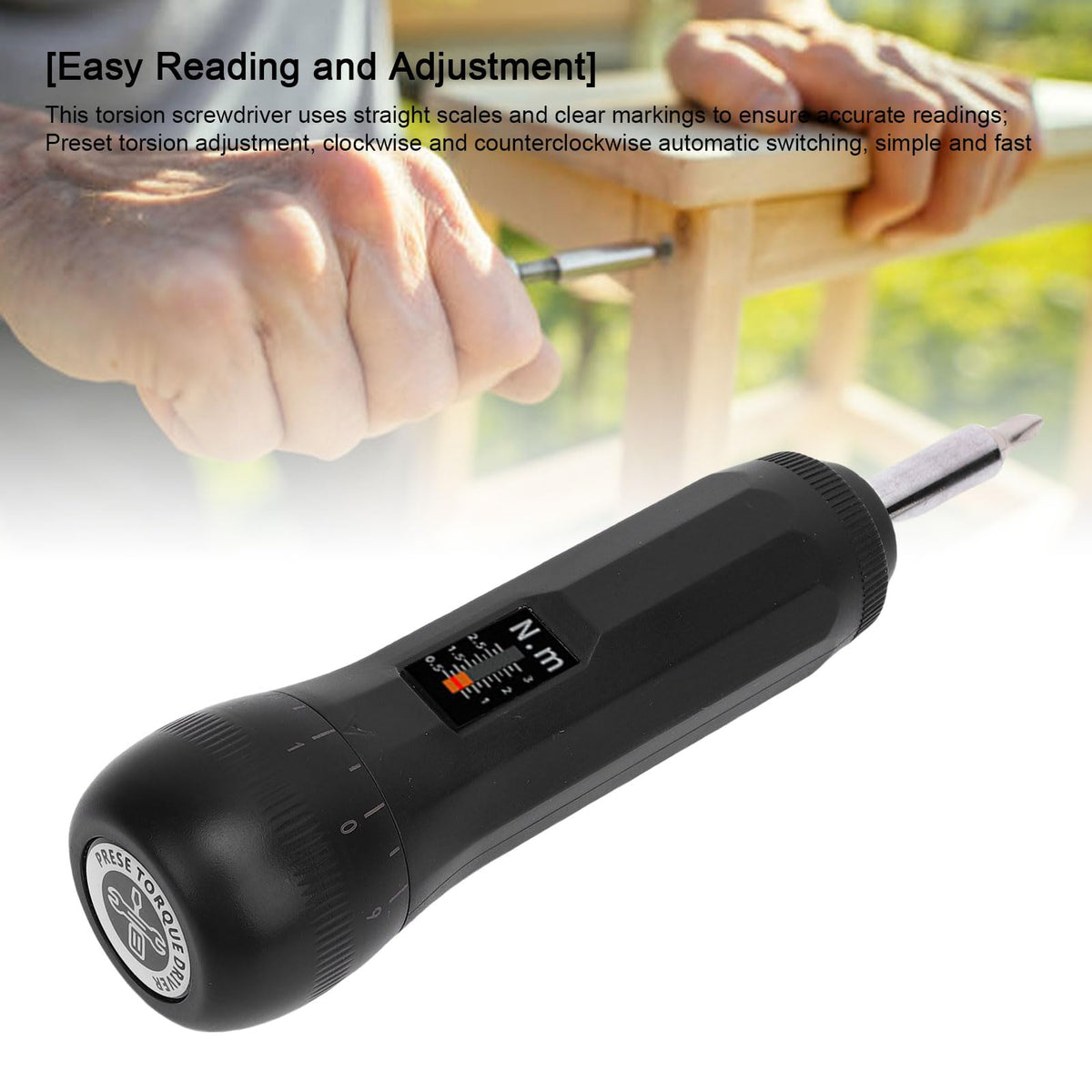 Torque Screwdriver Set 0.5-3N.m 1/4 Inch Drive with S2 Bits W125