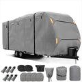 Waterproof 420D Travel Trailer Cover with Adjustable Straps O60635