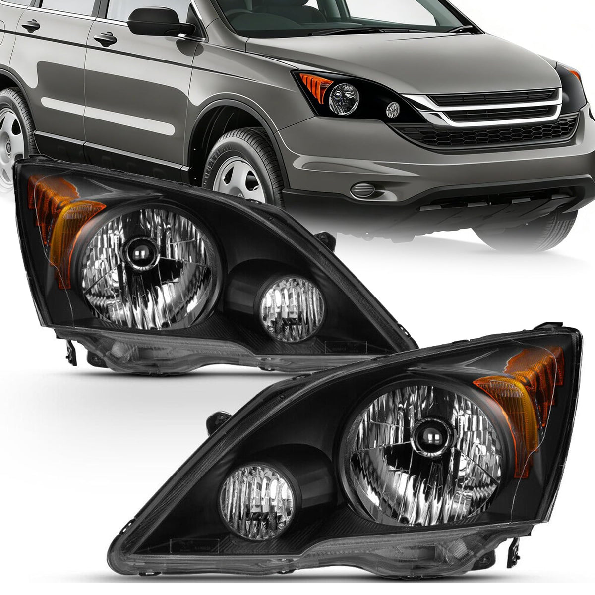 Black Headlights Pair W436