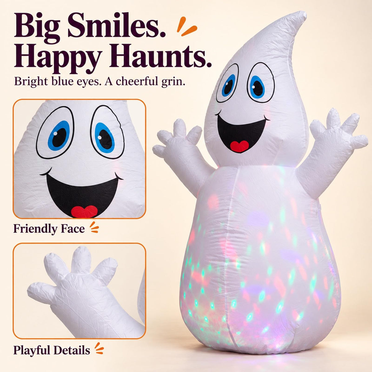 5.5 FT Inflatable Ghost with Light M441950
