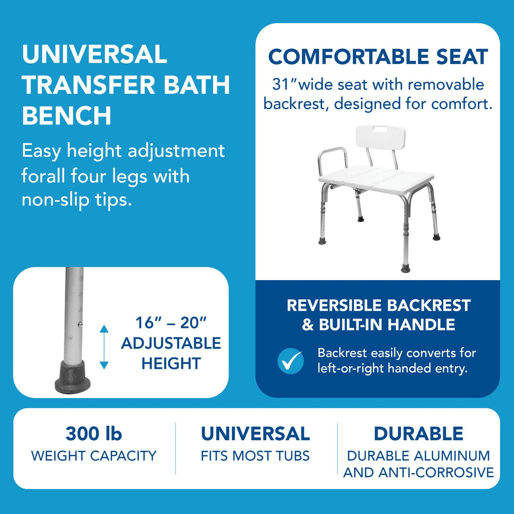 Height Adjustable Shower Bench and Shower Chair H306010