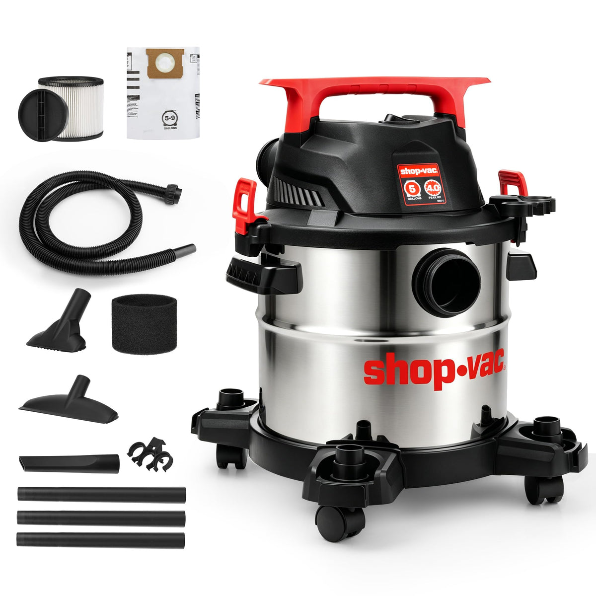 Wet/Dry Vacuum with Blower, 5 Gallon, 4 Peak HP X69345