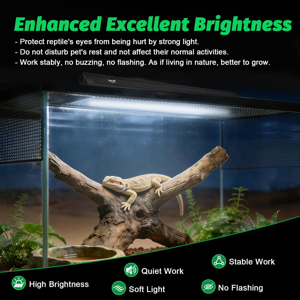 15W T8 UVB Reptile Light Fixture 18 Inch C952013