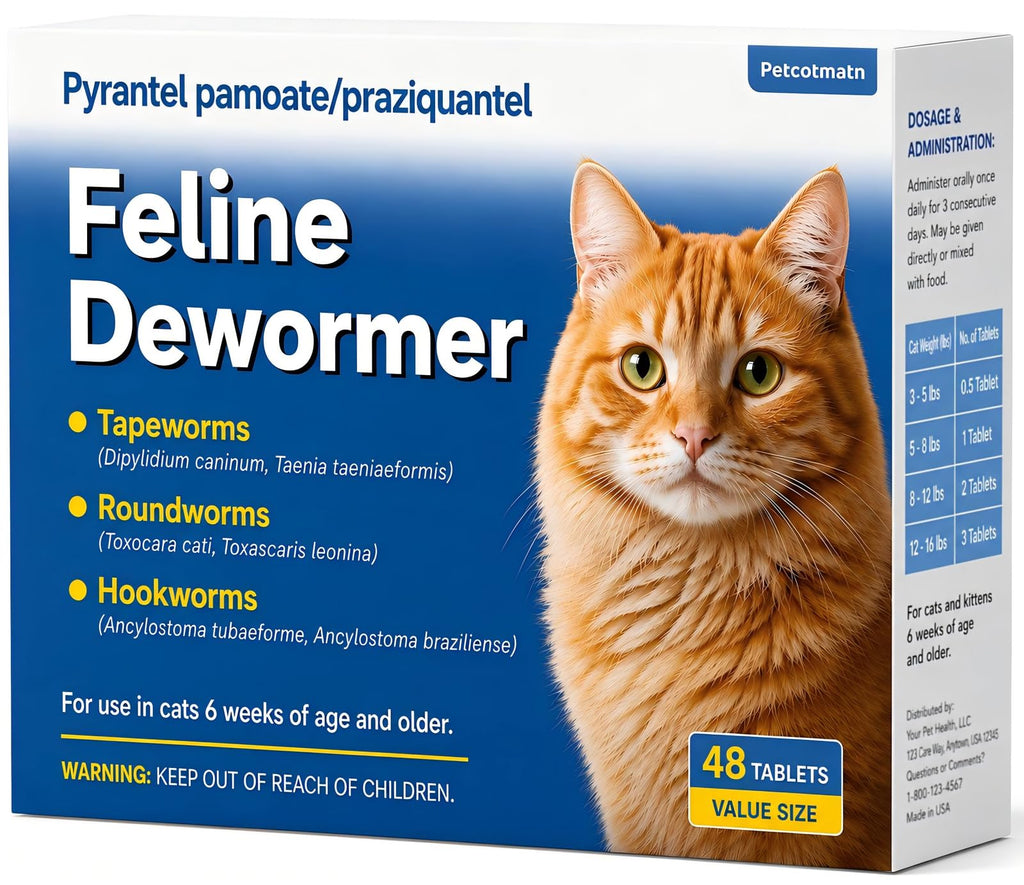 Cat Dewormer 48 Tablets F725294