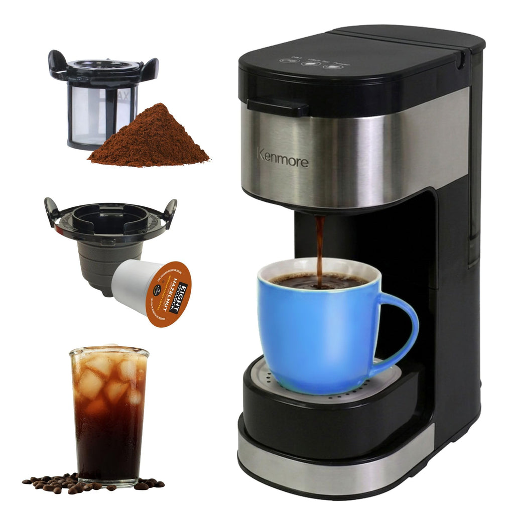 Single Serve Coffee Maker 6–12 Oz Black D9988