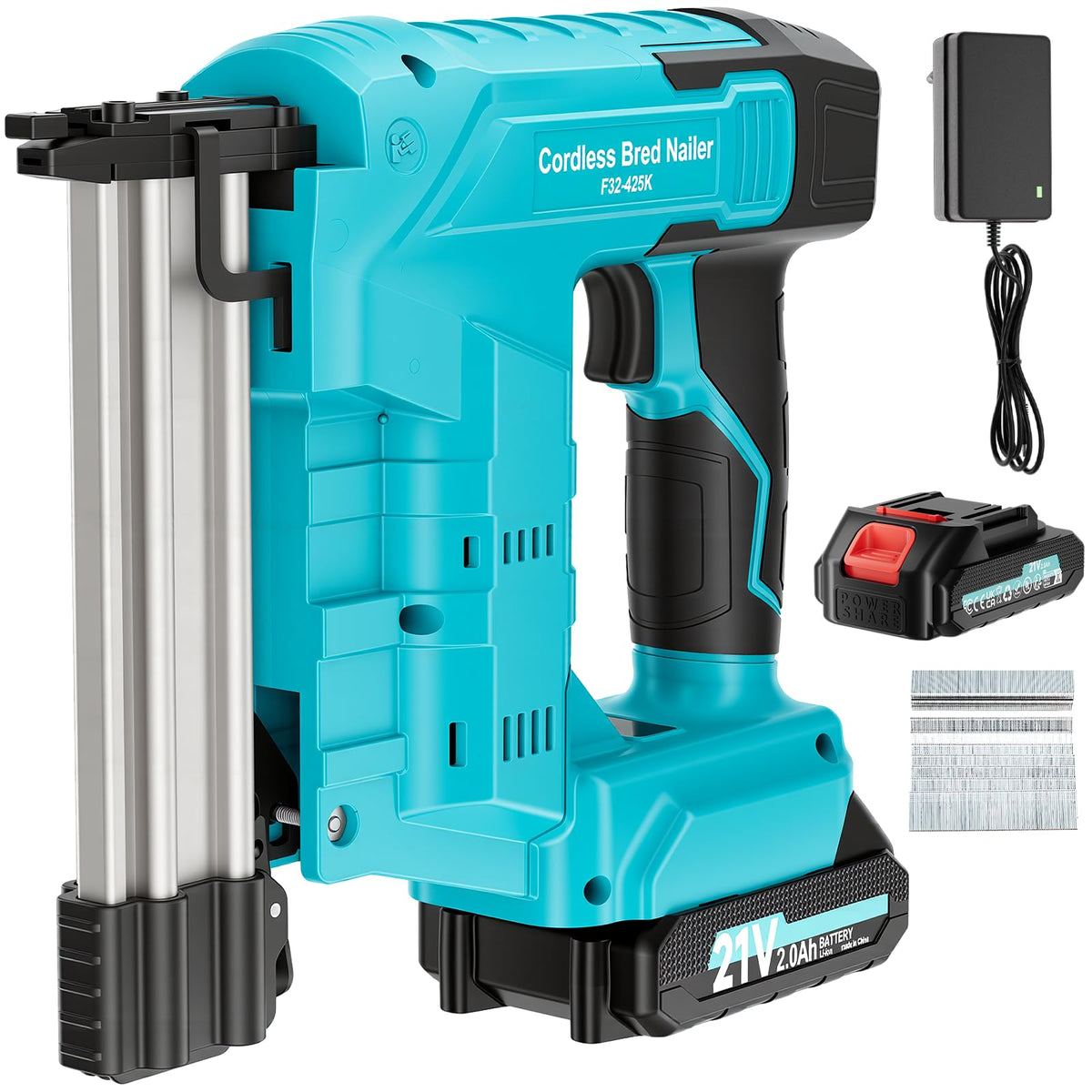 Cordless 2-in-1 21V Electric Nail Gun with Battery U58370