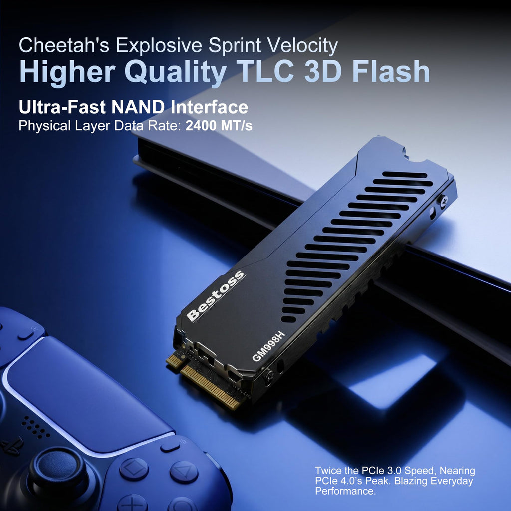 1TB PCIe 4.0 NVMe M.2 2280 SSD with Heatsink P61944