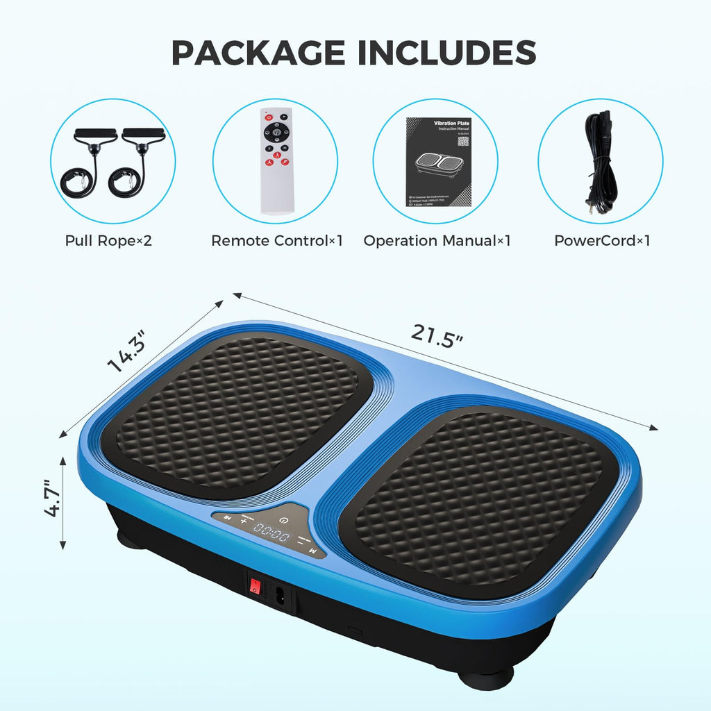 Vibration Plate Exercise Machine with Pull Ropes B4460