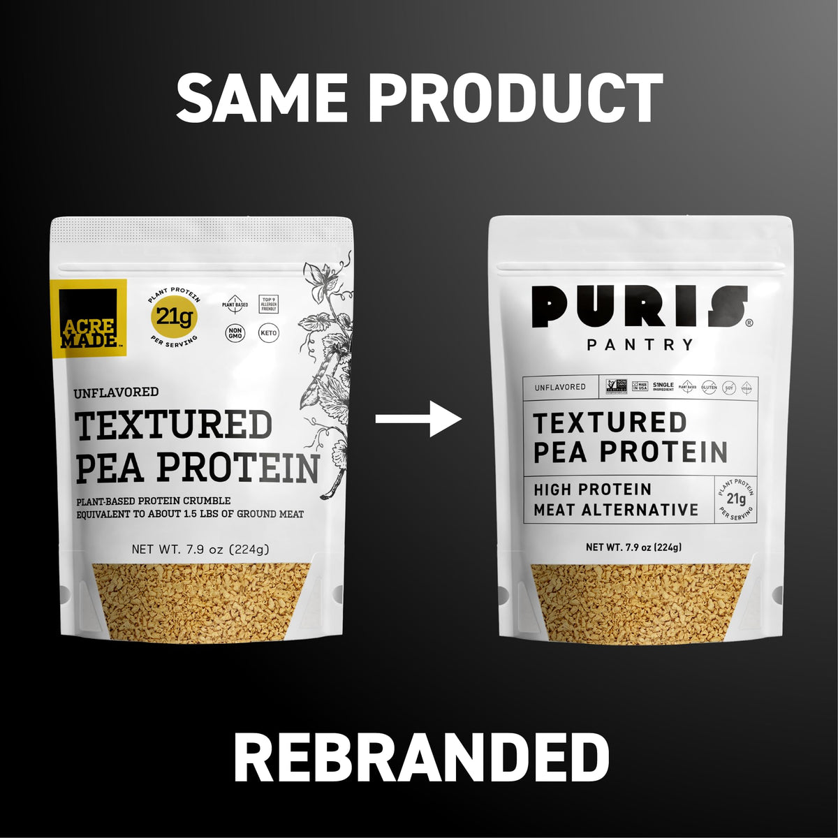 Textured Pea Protein 21g 5 lb Bulk P8474