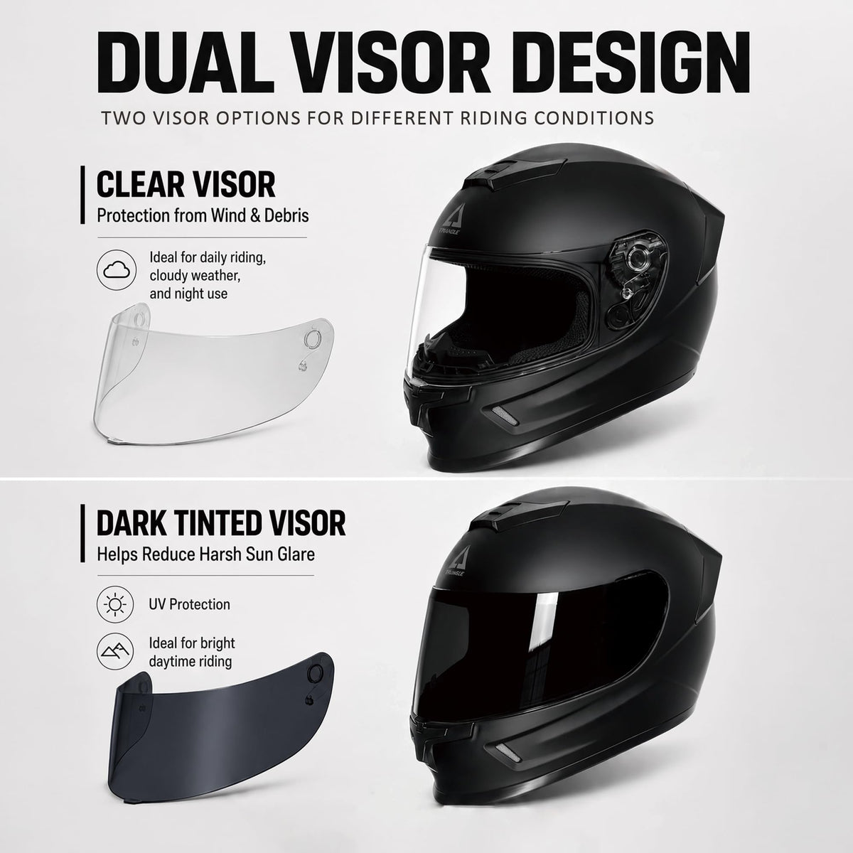 Kids Full Face Motorcycle Helmet DOT Approved Q3795