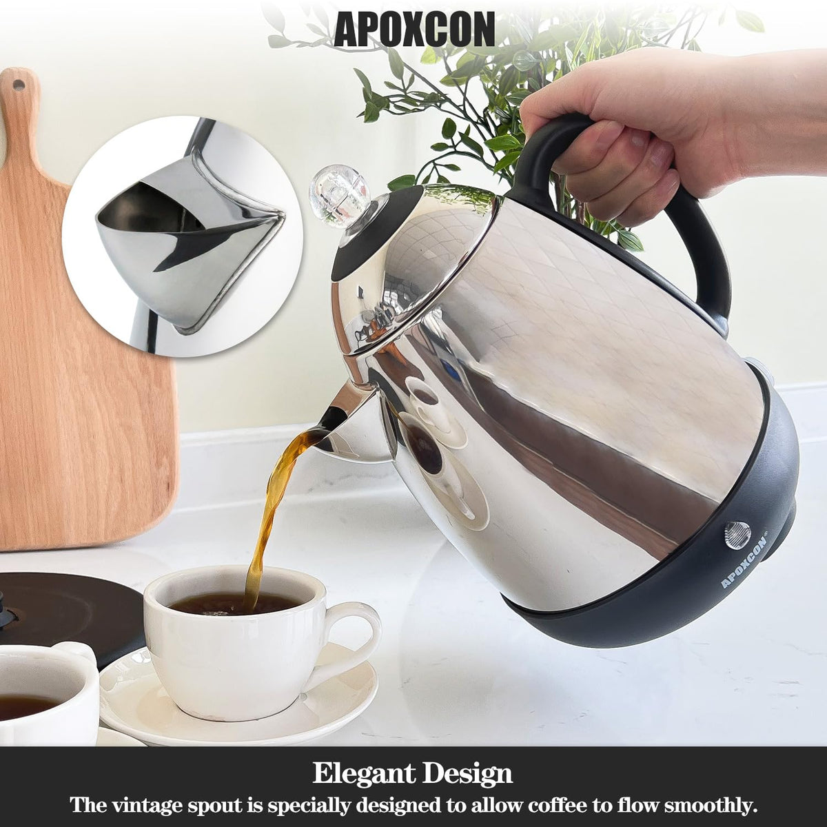 Electric Stainless Steel Coffee Percolator 10 Cup N4986