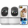 Indoor Camera 5G&2.4G WiFi 360° Pan/Tilt 2-Pack X493971