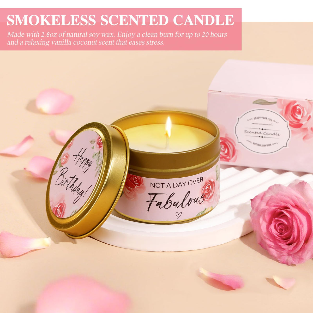 13PCS Spa Self Care Gift Basket Set Rose U101489