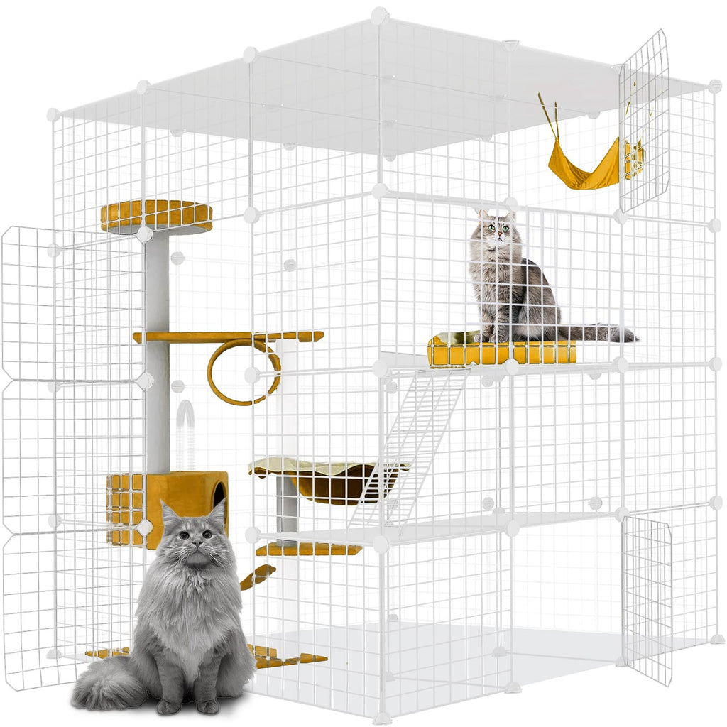 Large Cat Cage Detachable Metal Wire Playpen L274