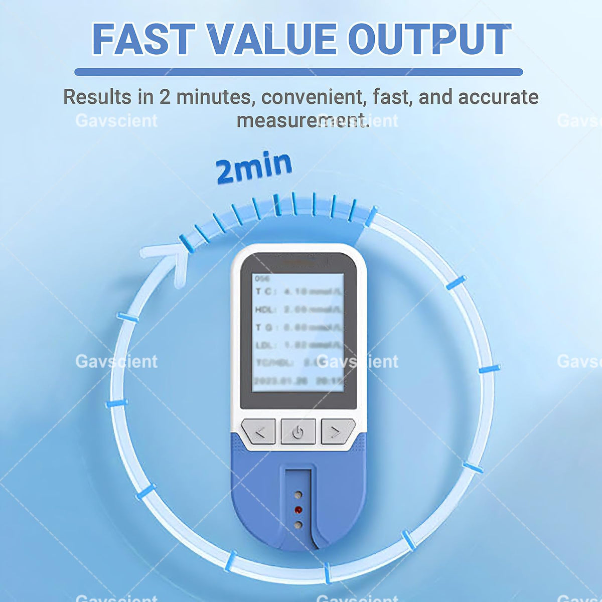 5 in 1 Lipid Test Meter Cholesterol Monitor Kit with 25 Strips I1491