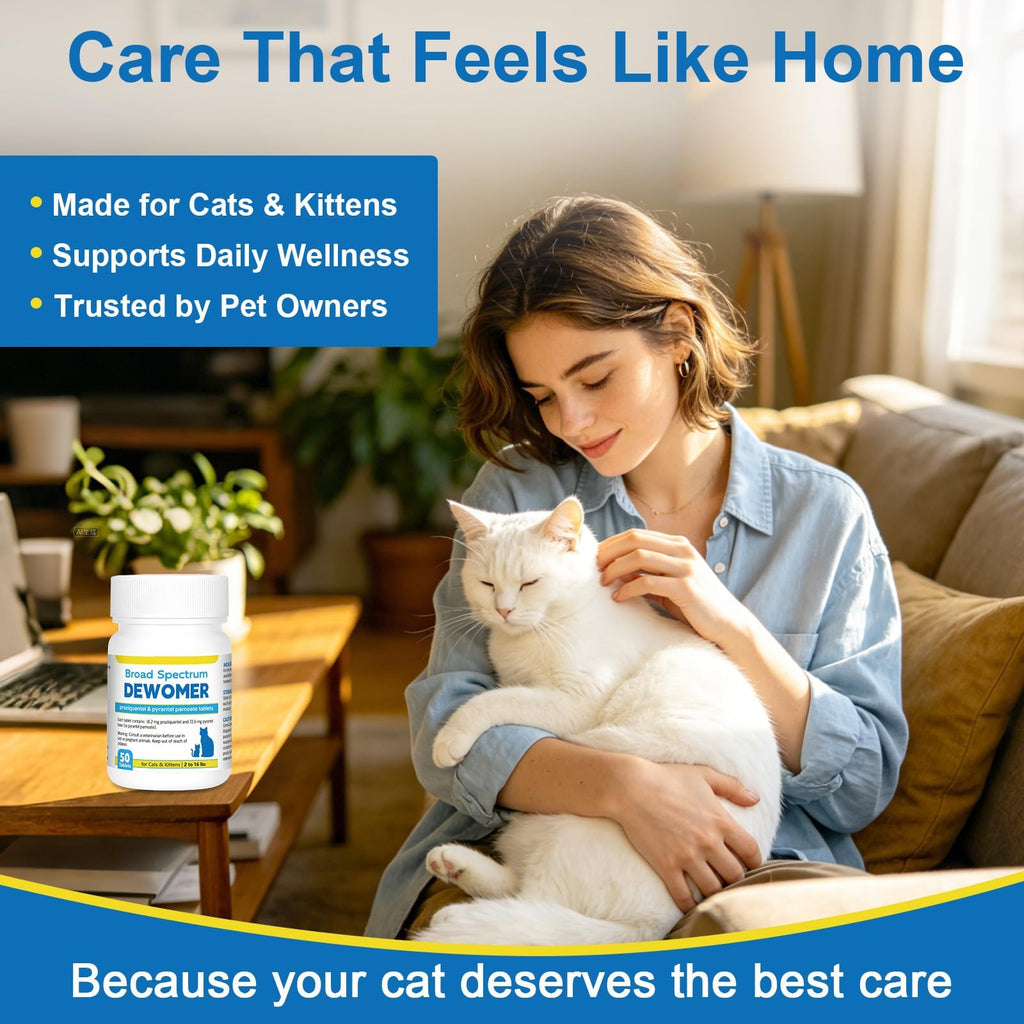 Cat and Kitten Dewormer 50 Tablets U9317