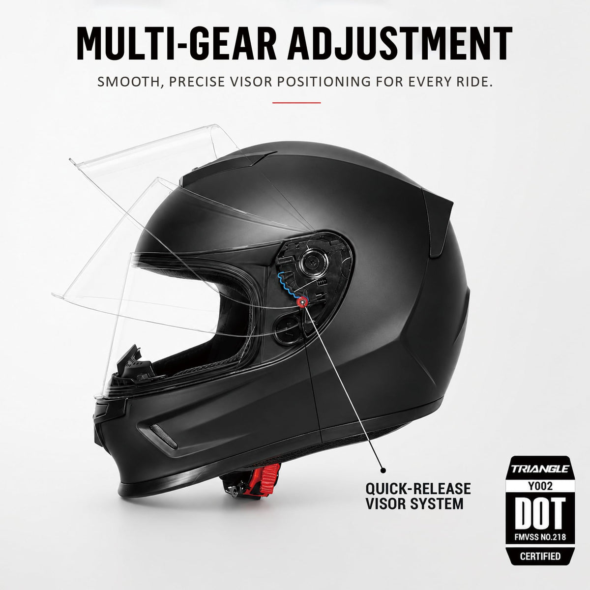 Kids Full Face Motorcycle Helmet DOT Approved Q3795