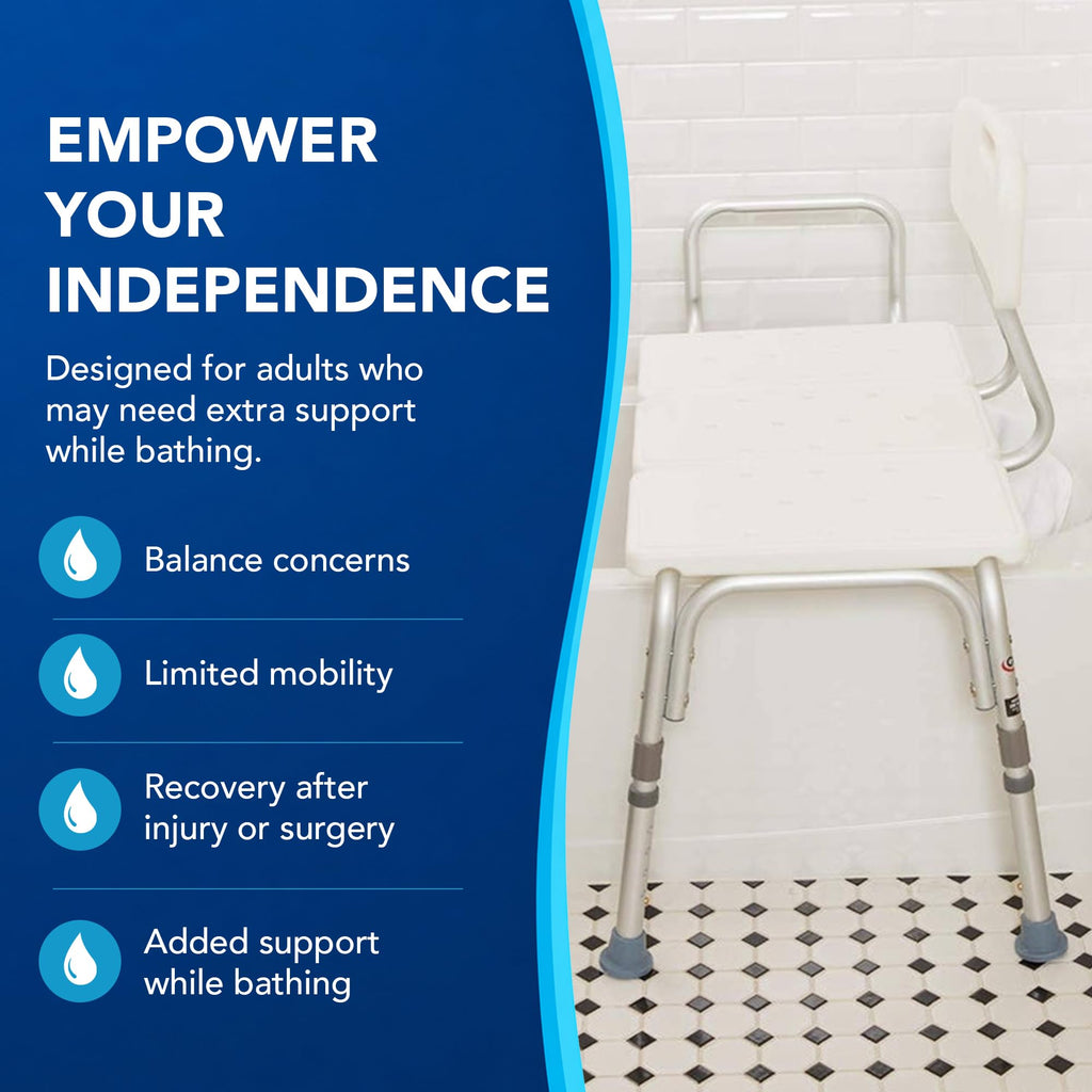 Height Adjustable Shower Bench and Shower Chair H306010