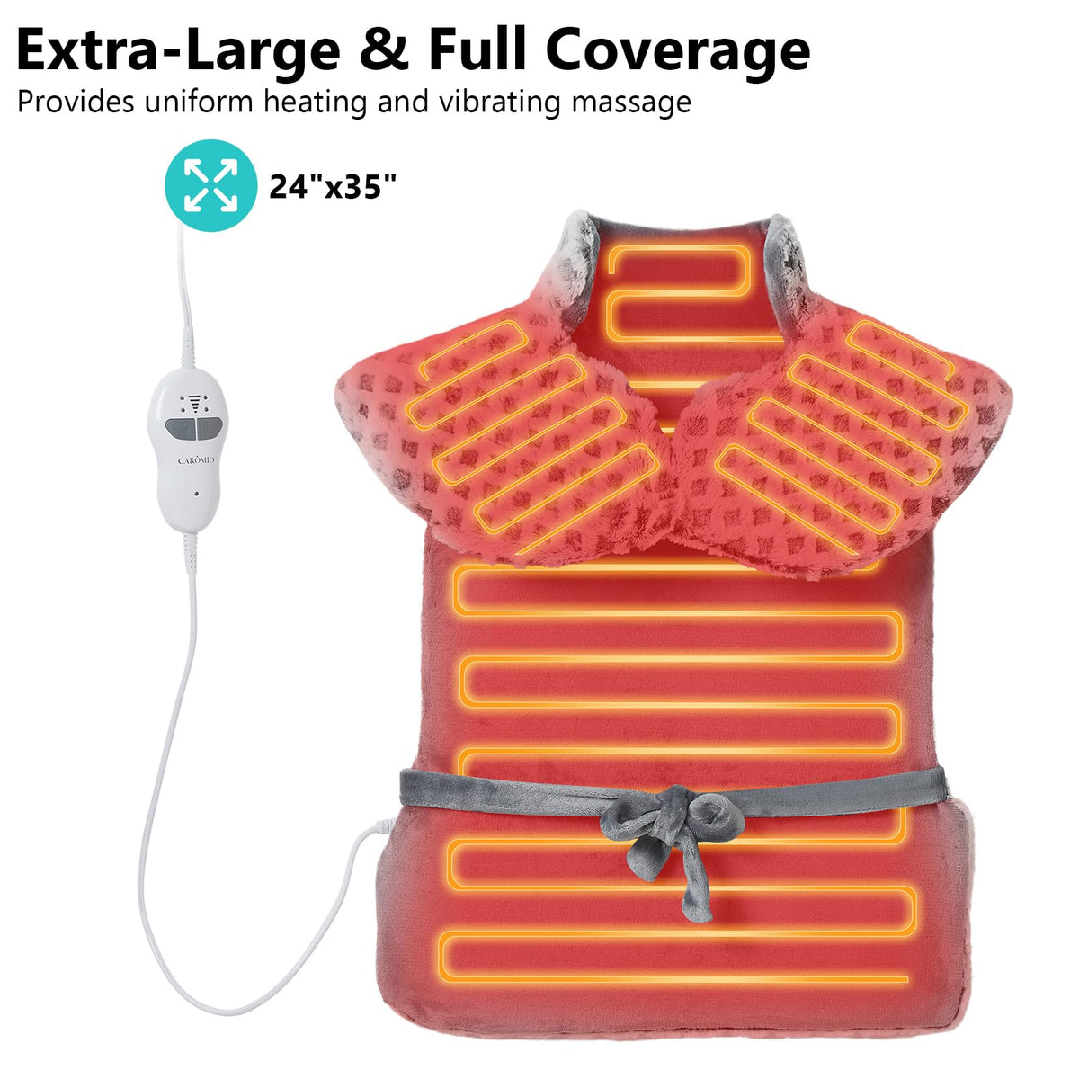 4 Massaging Heating Pad Q7577