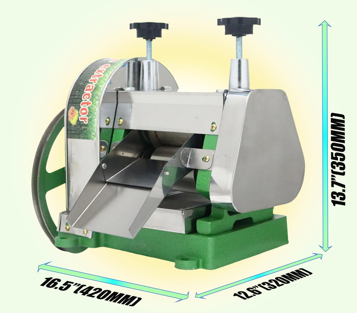 Manual Sugar Cane Juicer Machine with 2 Peeling Knives O21118