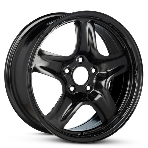 17 Inch Painted Black Car Wheel I93321