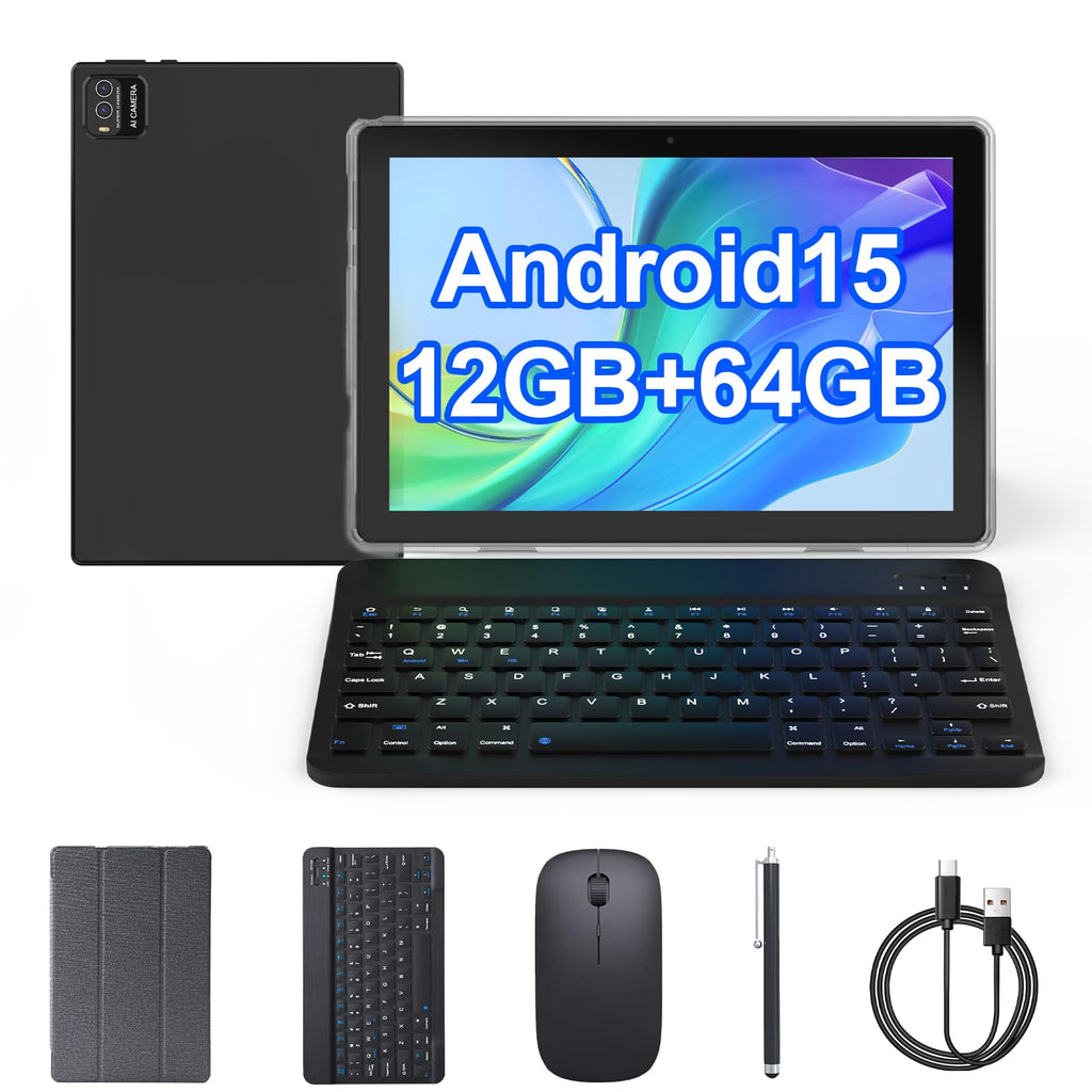 10 inch Tablet 12GB RAM 64GB ROM Black S250833