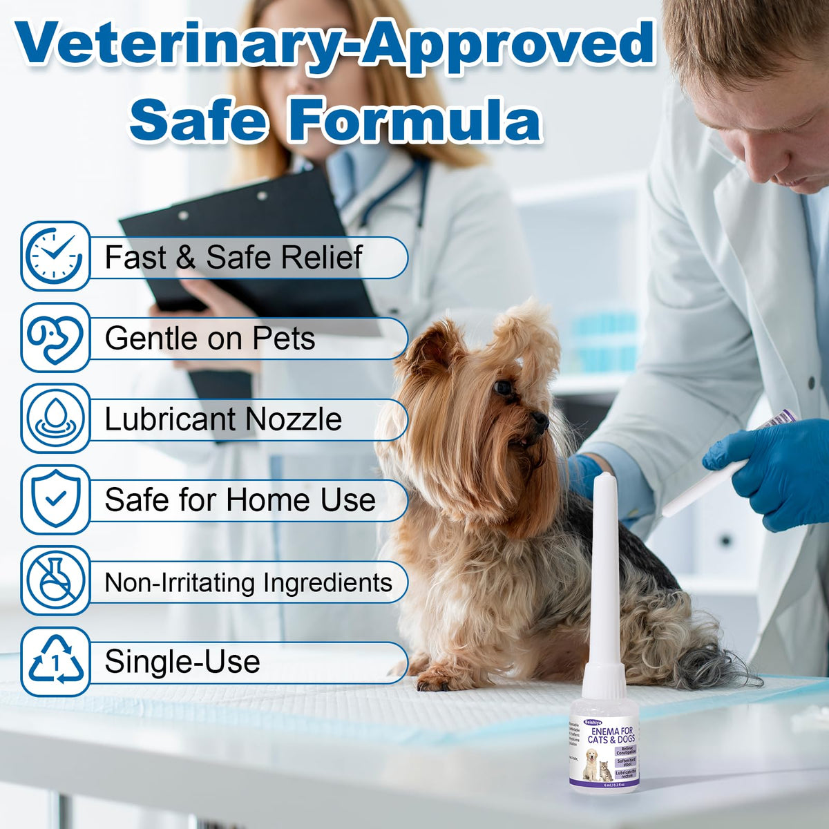 Disposable Enema for Cats & Dogs 6mL (3 Pack) A64402