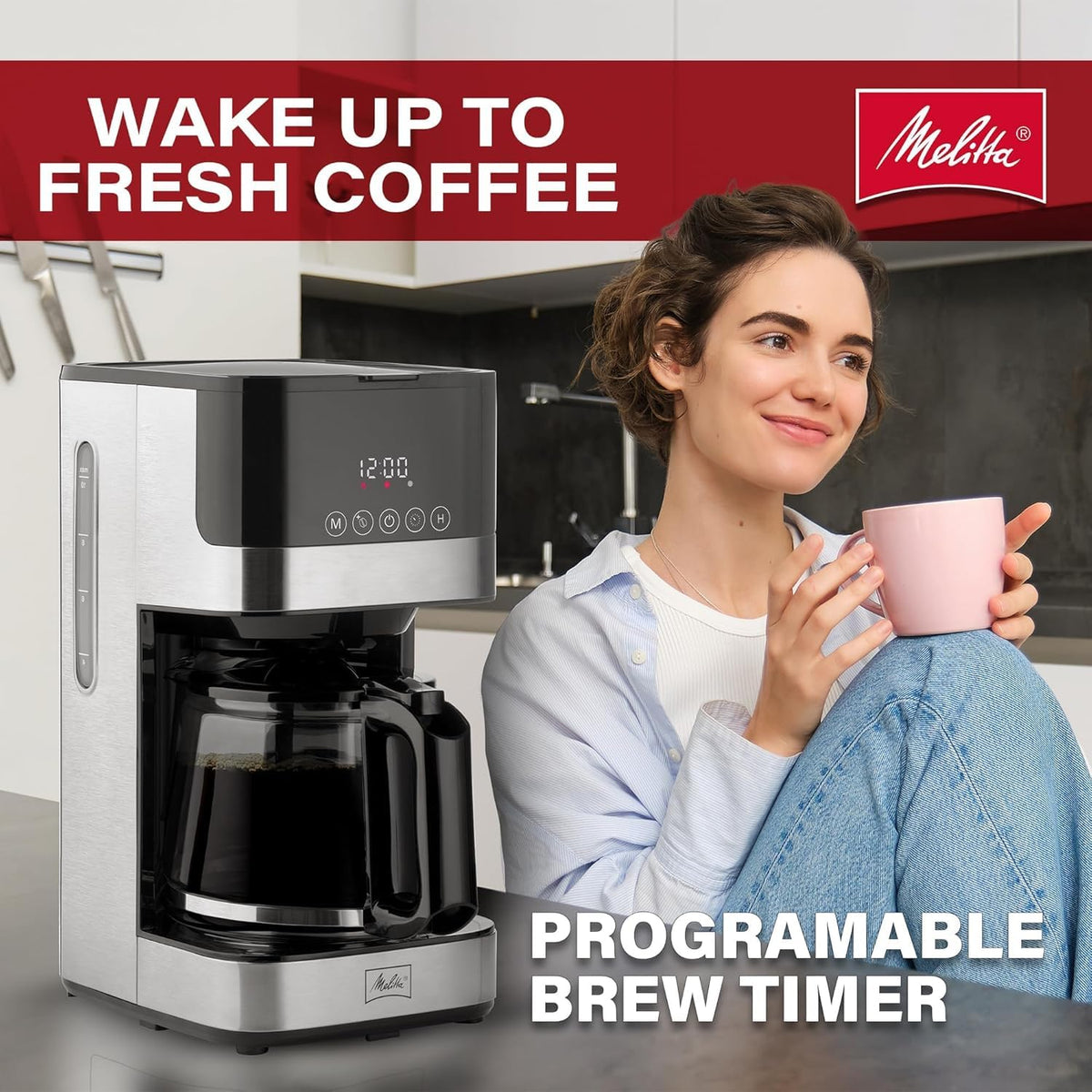 Glass 10-Cup Drip Coffee Maker T55844