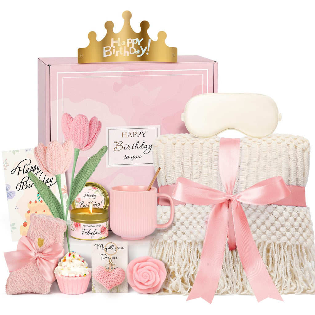 13PCS Spa Self Care Gift Basket Set Rose U101489