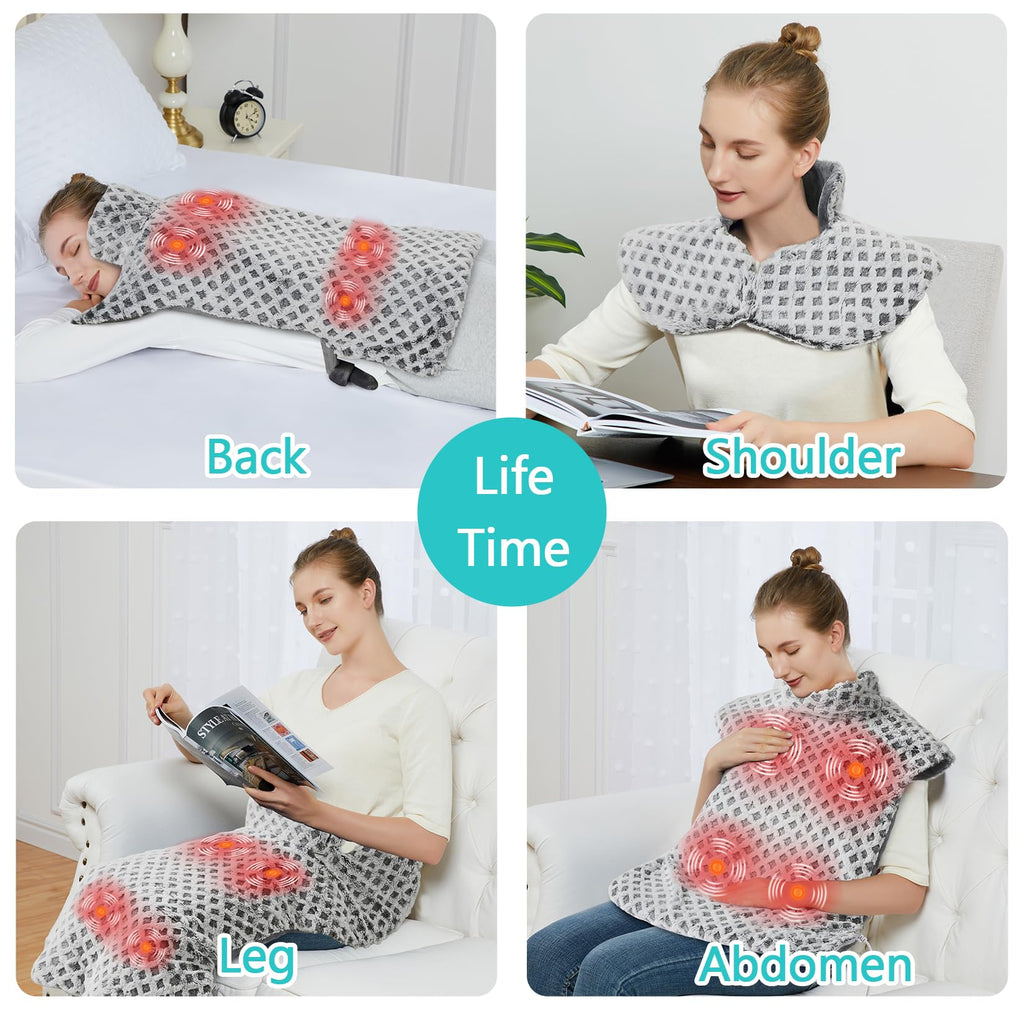 4 Massaging Heating Pad Q7577