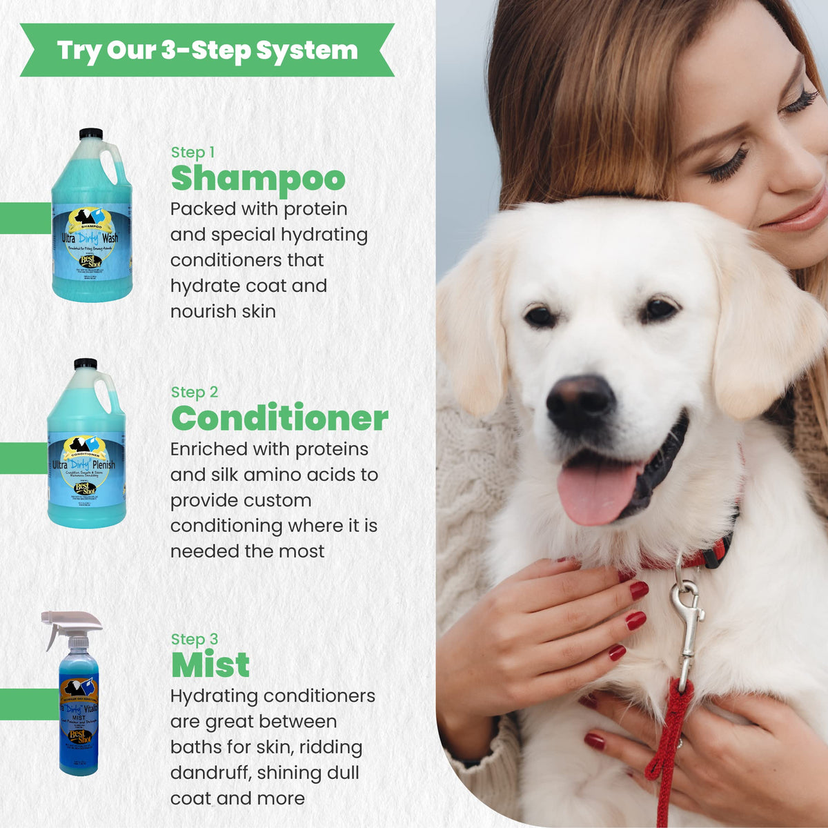 Soap-Free Quick-Rinsing Dog and Cat Shampoo 1 Gallon S70908