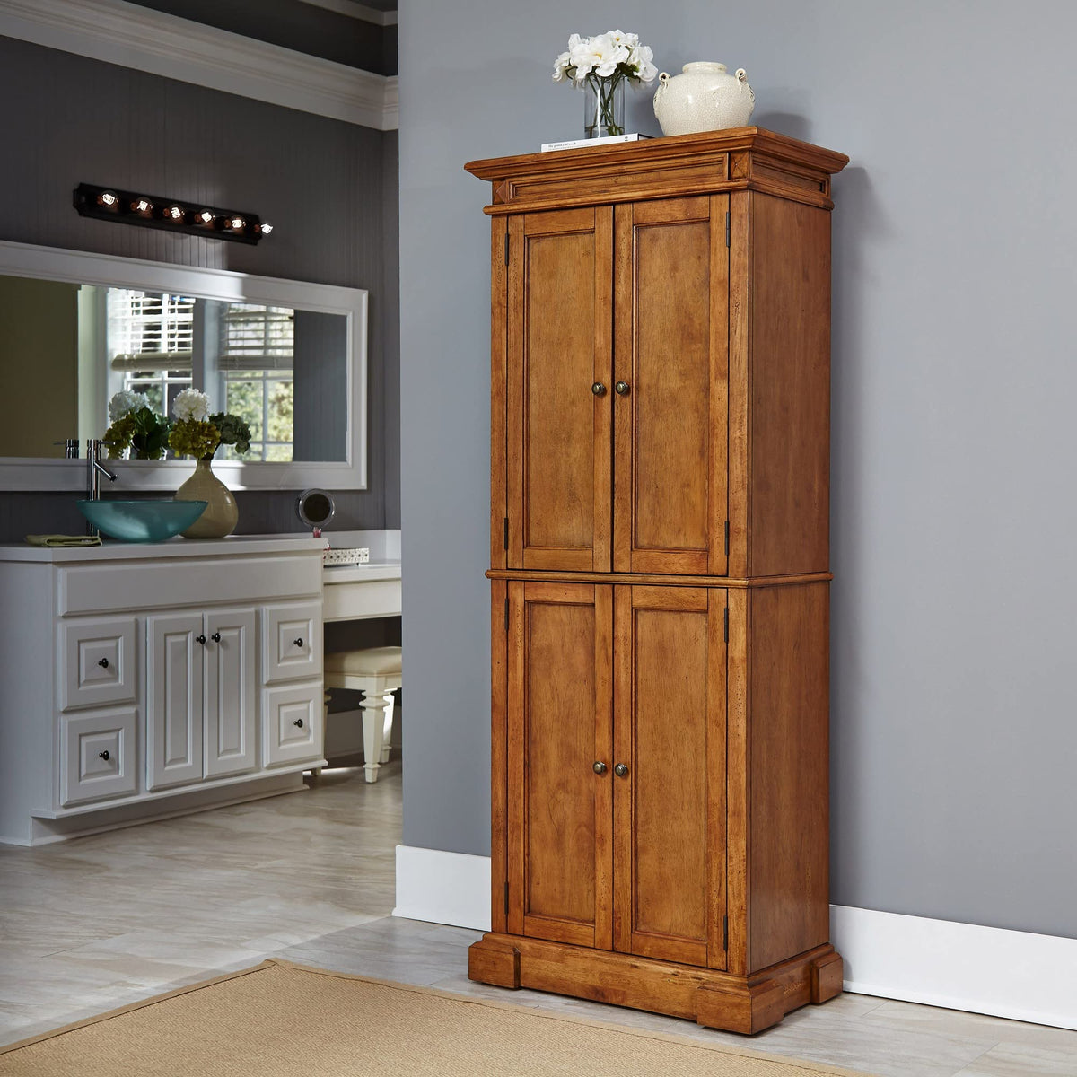 Distressed Oak Pantry H533