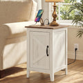 Side Table with Charging Station and Storage Cabinet A374062