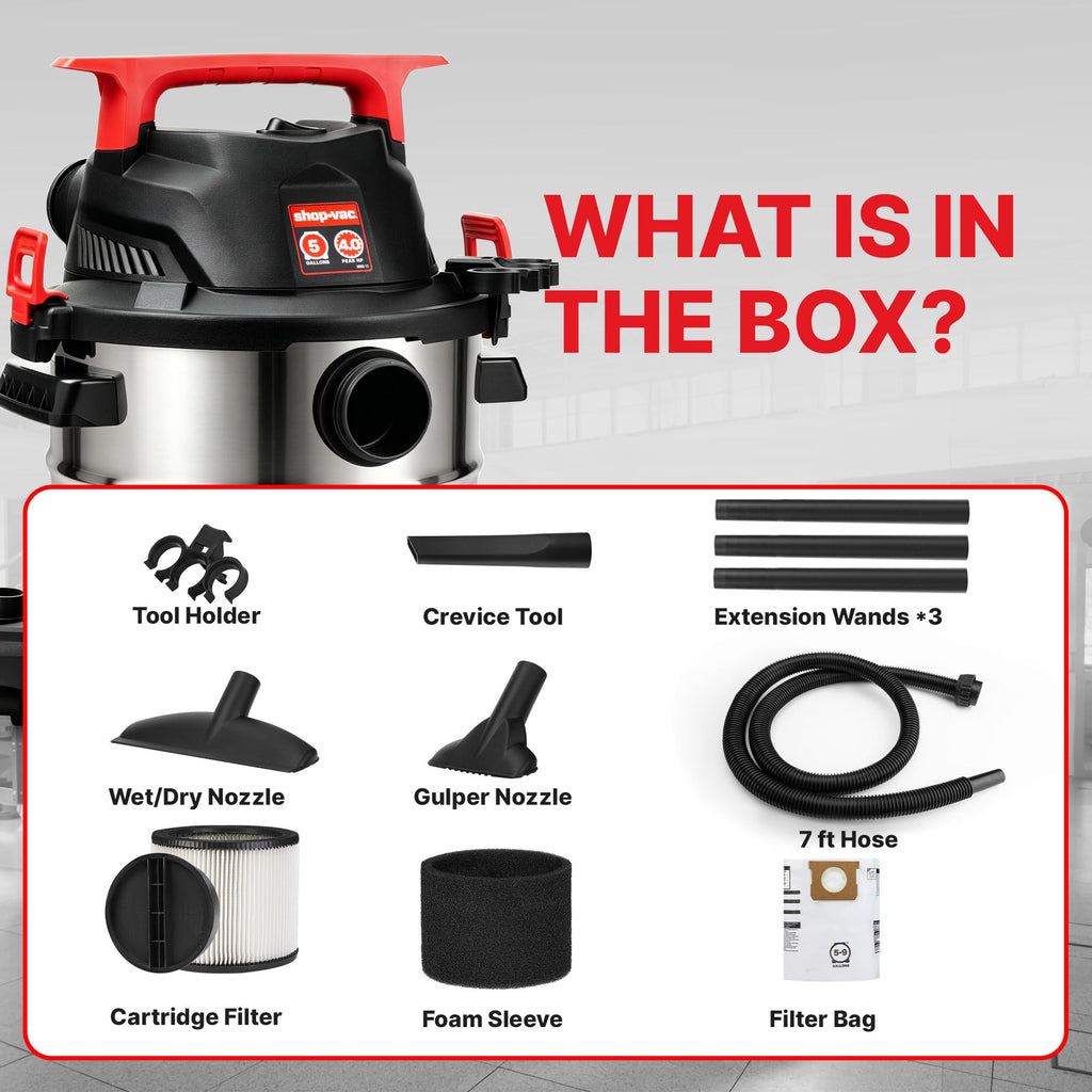 Wet/Dry Vacuum with Blower, 5 Gallon, 4 Peak HP X69345