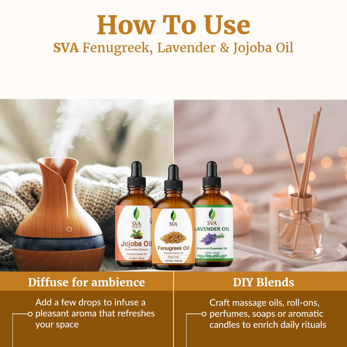Fenugreek Lavender 4 Fl oz Glass Bottles with Droppers G8746