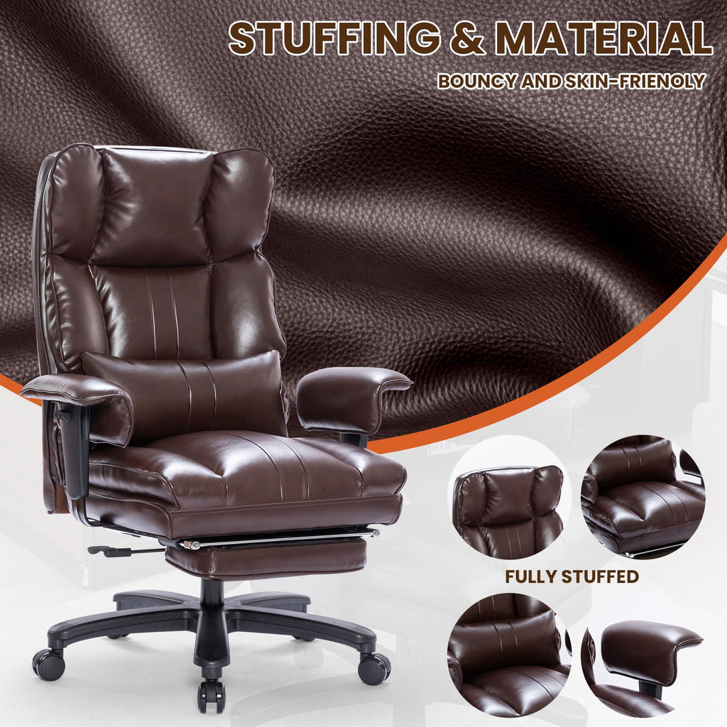 Big and Tall Office Chair with Foot Rest W424112