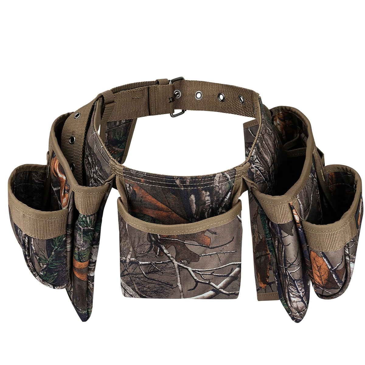 Camo Heavy Duty Adjustable Tool Belt with Pouches A798152