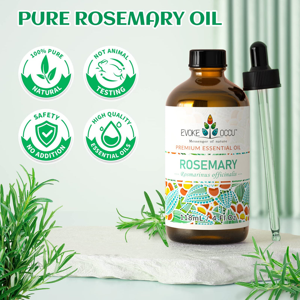 Rosemary Clary Sage Ylang Ylang Geranium Lavender Essential Oil 4 Oz R6066