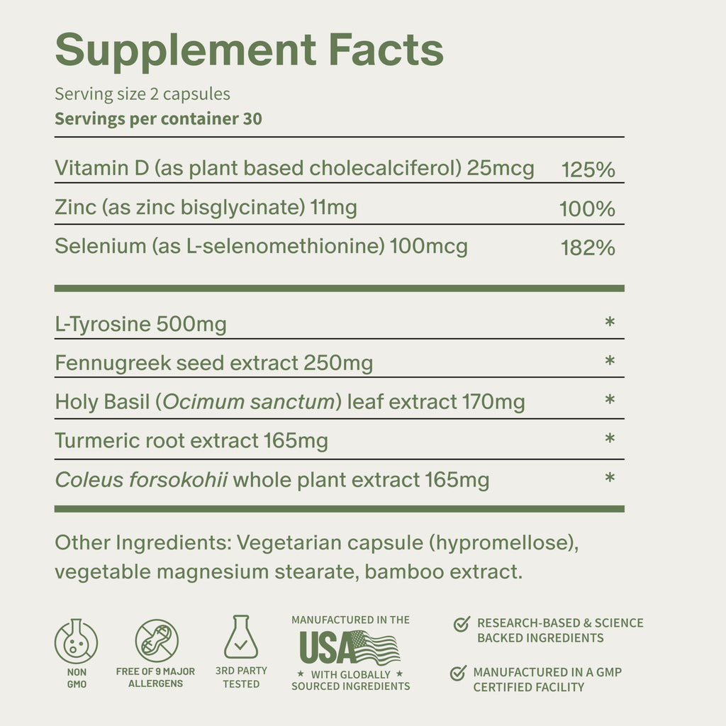 60 Capsules Thyroid Health Supplement H10519