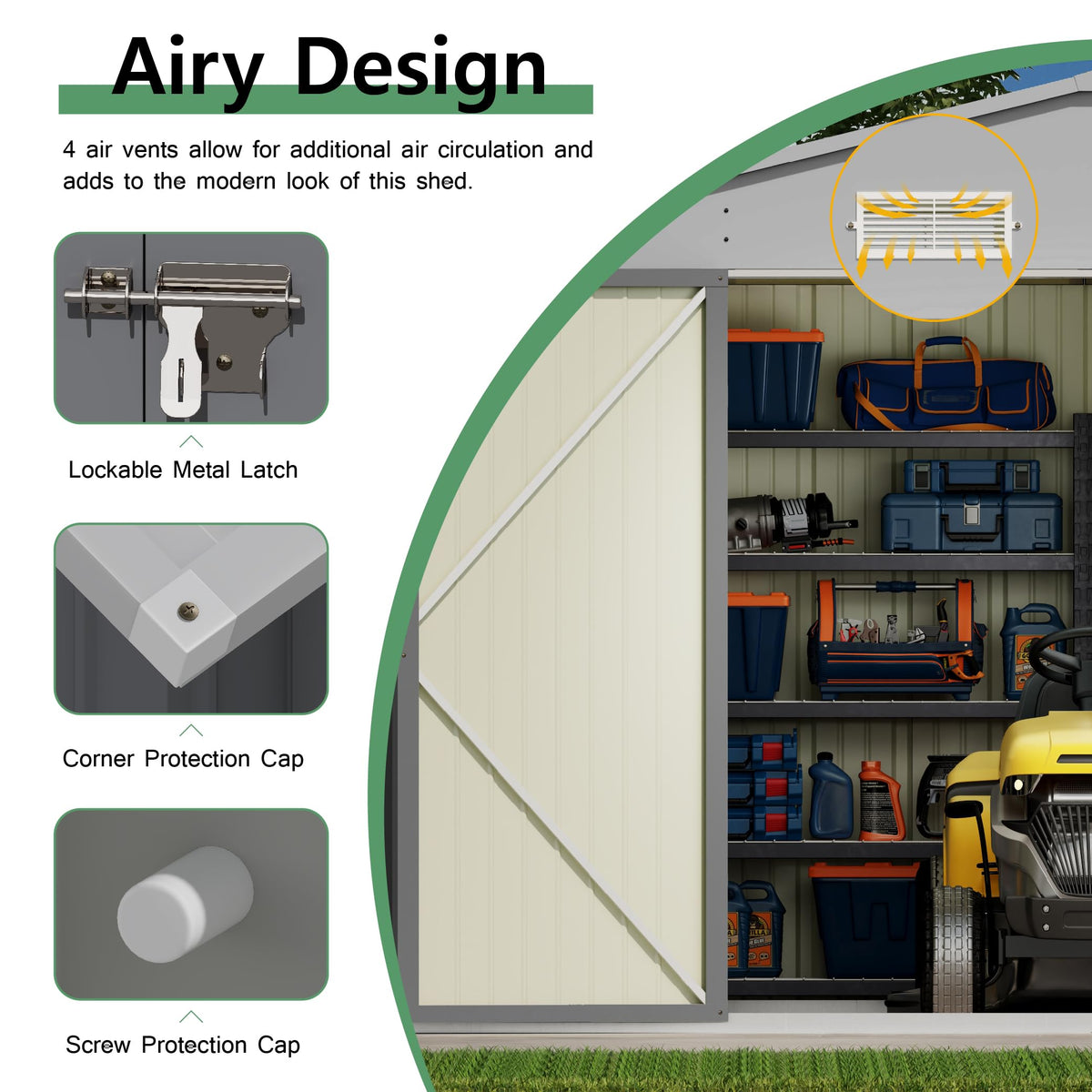 10x14 FT Outdoor Storage Shed U69711